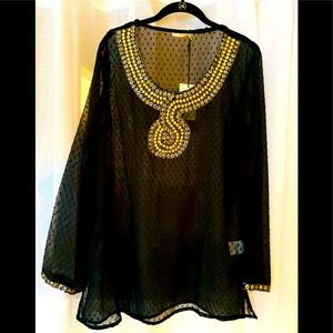 ~SALE~ NWT ANMOL SERPENT DESIGN RHINESTONE TOP 16